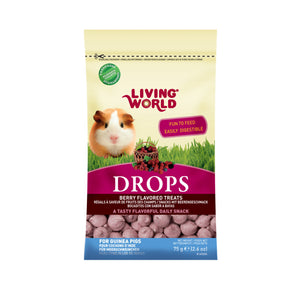 Living World Drops Guinea Pig Treats, Berry Flavor. 75g (2.6oz).