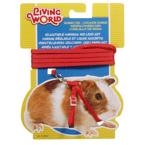 Living World Guinea Pig Leash and Harness Set. 1.2m. Choice of colors.