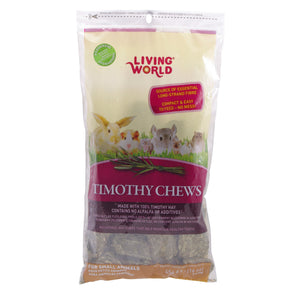 Timothy Chews Living World small animal treats. 454g.