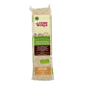 Living World pine shavings. For small animals. Choice of formats.