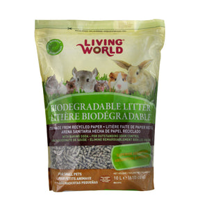 Living World Biodegradable Litter for Small Animals. 10L size. A transport surcharge is included in the price.