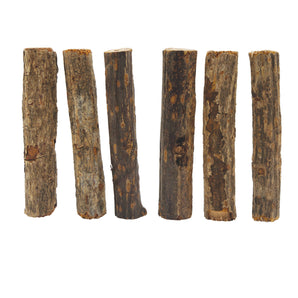 Jouets à gruger pour petits animaux Nibblers Living World en bois, bâtonnets en branches d’arbre à kiwis, paquet de 6.