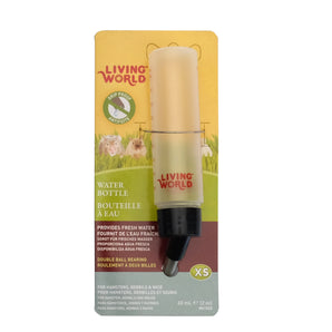 Living World Leakproof Water Bottle. Size: Very small 50ml (2oz). Suitable for hamsters, gerbils and mice.