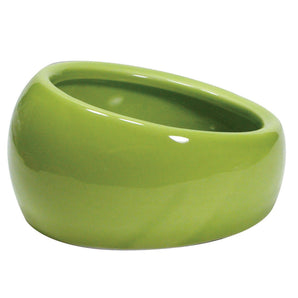 Living World Ergonomic Ceramic Bowl for Small Animals. Choice of formats and colors.