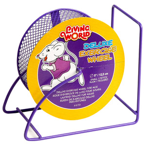 Living World Deluxe Exercise Wheel with Metal Mesh, Purple. Diameter: 12.5 cm. For mice.