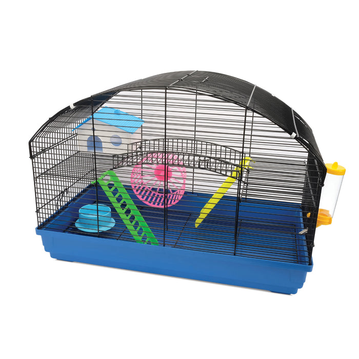 Cage Living World pour hamsters nains, VILLA. Dimensions:58x32x41cm.