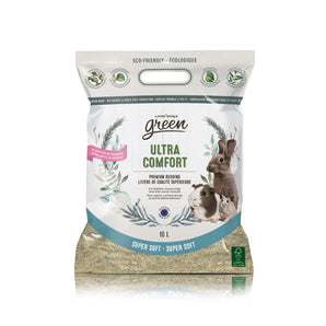 Living World Green Ultra Comfort Small Animal Litter Premium quality, ultra-soft. 10L size. A transport surcharge is included in the price.