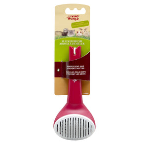 Living World Self-Cleaning Detangling Brush for Small Animals.