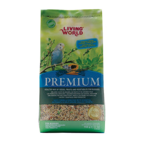 Living World Premium Seed Mix for Budgies. 908g.