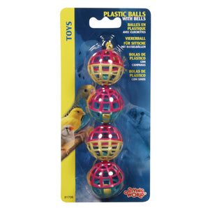 Living World plastic balls. Bird toys.