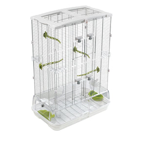 Cage Vision M02 pour oiseaux de taille moyenne, haute, grillage étroit, 62,5 x 39,5 x 87 cm