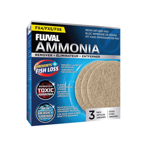 Fluval FX4/FX5/FX6 Canister Filter Ammonia Remover, 3 Pack