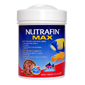 Nutrafin Max Freshwater Tropical Fish Freeze Dried Sysis Flakes. 35g