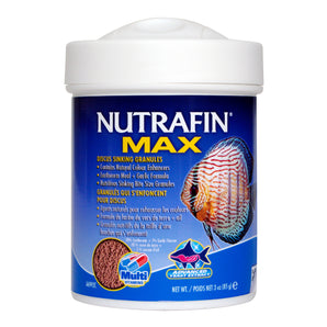 Sinking pellets for Nutrafin Max discus. Choice of formats.
