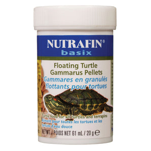 Nutrafin Basix Floating Pellet Gammarus for Turtles. Choice of formats.