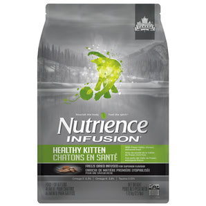 Nutrience Infusion dry food for kittens. Chicken flavor. Choice of formats.