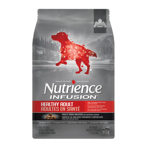 Nourriture sèche pour chiens adultes Nutrience Infusion. Saveur bœuf des prairies. Choix de formats.