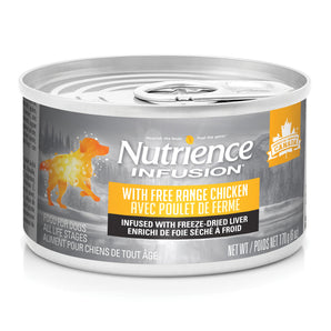 Nutrience Infusion canned food for adult dogs. Choice of flavors. 170g