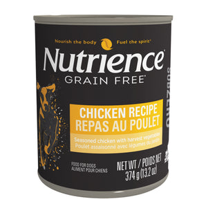Nutrience Subzero canned dog food. Choice of flavors. 374g