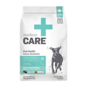 Nutrience Care dental care dry dog ​​food. Fresh chicken meal. Choice of formats.