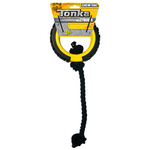 Tonka rubber dog toy. Pull rope.