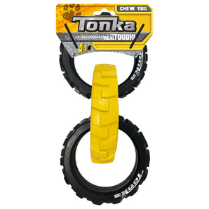 Tonka rubber dog toy. Pull rings.