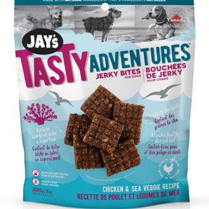 Jay's Tasty dog ​​treats. Chicken and Sea Vegetable Bites. 200 g.