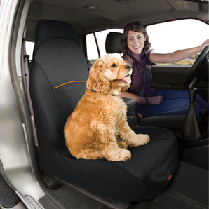 Black car front seat cover from Kurgo.
