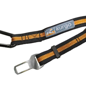 Orange and black zip line car attachment from Kurgo.