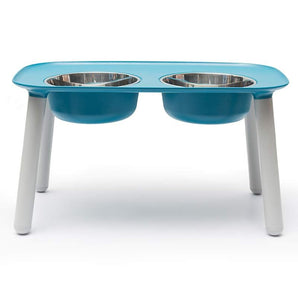 Double Elevated Dog Bowls from Messy Mutts. Choice of colors.