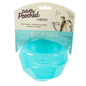 Jouet interactif pour chiens MESSY MUTTS Totally Pooched, Stuff'n Wobble Ball. Bleu.