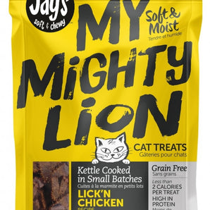 Jay's Soft &amp; Chewy My Mighty Lion Cat Treats. Chicken recipe. 75g.