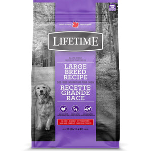 TROUW NUTRITION LIFETIME Large Breed Dry Dog Food. Chicken and oats. 11.4kg,