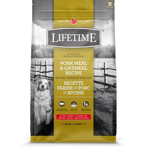 TROUW NUTRITION LIFETIME dry dog ​​food. Pork and oats. Choice of formats.
