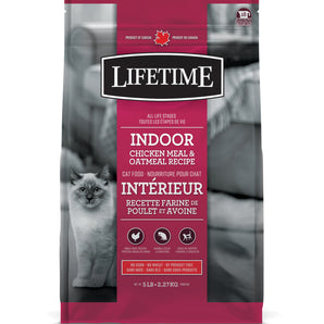 TROUW NUTRITION LIFETIME Indoor Cat Dry Food. Chicken and oats. Choice of formats.
