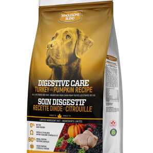 TROUW NUTRITION WHOLESOME BLEND dog food. Grain free. Digestive care. Choice of formats.
