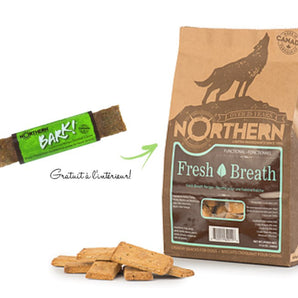 Fresh breath buiscuits from Northern. Without wheat. 500g. + Free dental cookie.