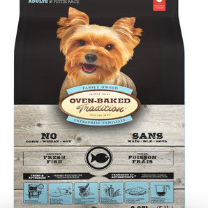Bio Biscuit Oven-Baked Tradition small breed dog food. Small bites. Fish meal. Format choice.