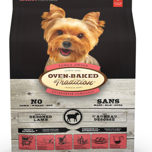 Oven-Baked Tradition Organic Lamb Biscuit Small Breed Dog Food. Small bites. Format choice.