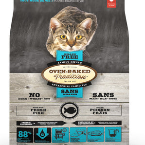 Oven-Baked Tradition grain free cat food. Fish meal. Format choice.