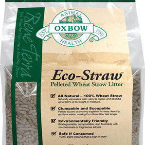 Litière pour rongeurs en granules de blé Oxbow ECO-STRAW. Choix de formats.  Une surcharge de transport est incluse dans le prix.