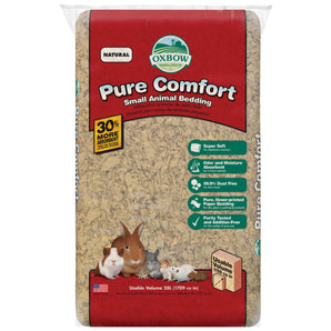 Pure Comfort Natural Paper Rodent Litter from Oxbow. Choice of formats. A transport surcharge is included in the price.