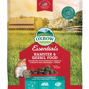 Nourriture pour hamsters et gerboises Oxbow Essentials. Choix de formats