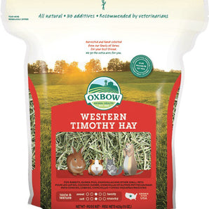 Oxbow All Natural Timothy Hay. Choice of formats.