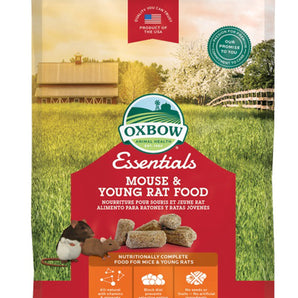 Food for Oxbow mice and young rats. Choice of formats.
