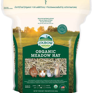Oxbow Organic Meadow Hay. Choice of formats.