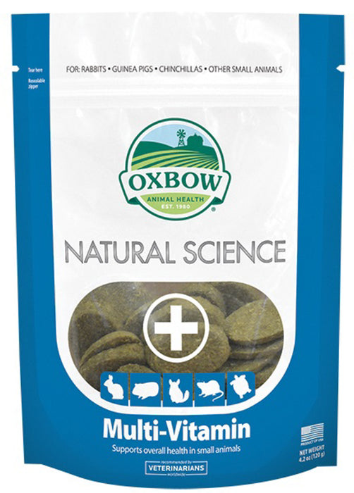Suppléments alimentaires multi-vitamines pour rongeurs Oxbow Natural Science. 119g