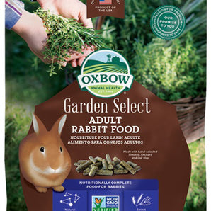 Nourriture pour lapins adultes Oxbow Garden Select. Choix de formats.