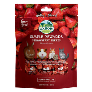 Oxbow Simple Rewards Rodent Strawberry Pastry Treats. 15g