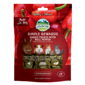 Oxbow Simple Rewards Rodent Pepper Pastry Treats. 85g